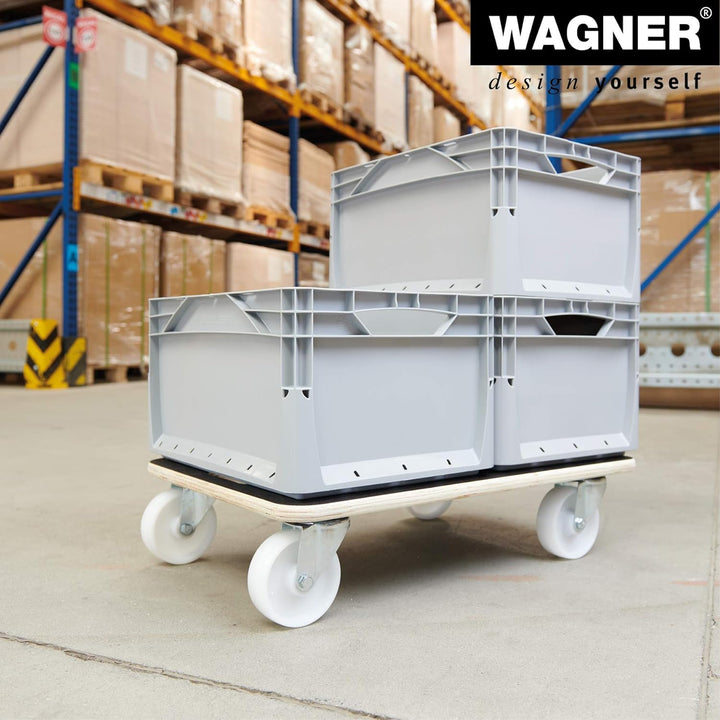 Wagner Transporthilfe MM 1614 I 59 x 39 x 13,5 cm - 400 kg Tragkraft - für schwer beladene Kisten, G