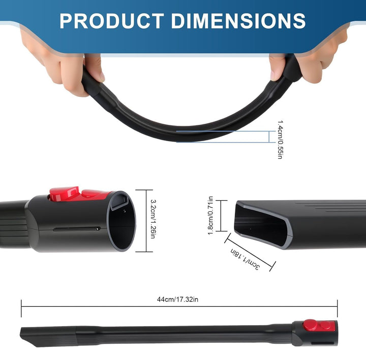 Staubsauger Fugendüse für Dyson Gen5 V15 V12 V7 V8 V10 V11 SV10 SV11 SV12 SV14 44 cm Langer Flexible