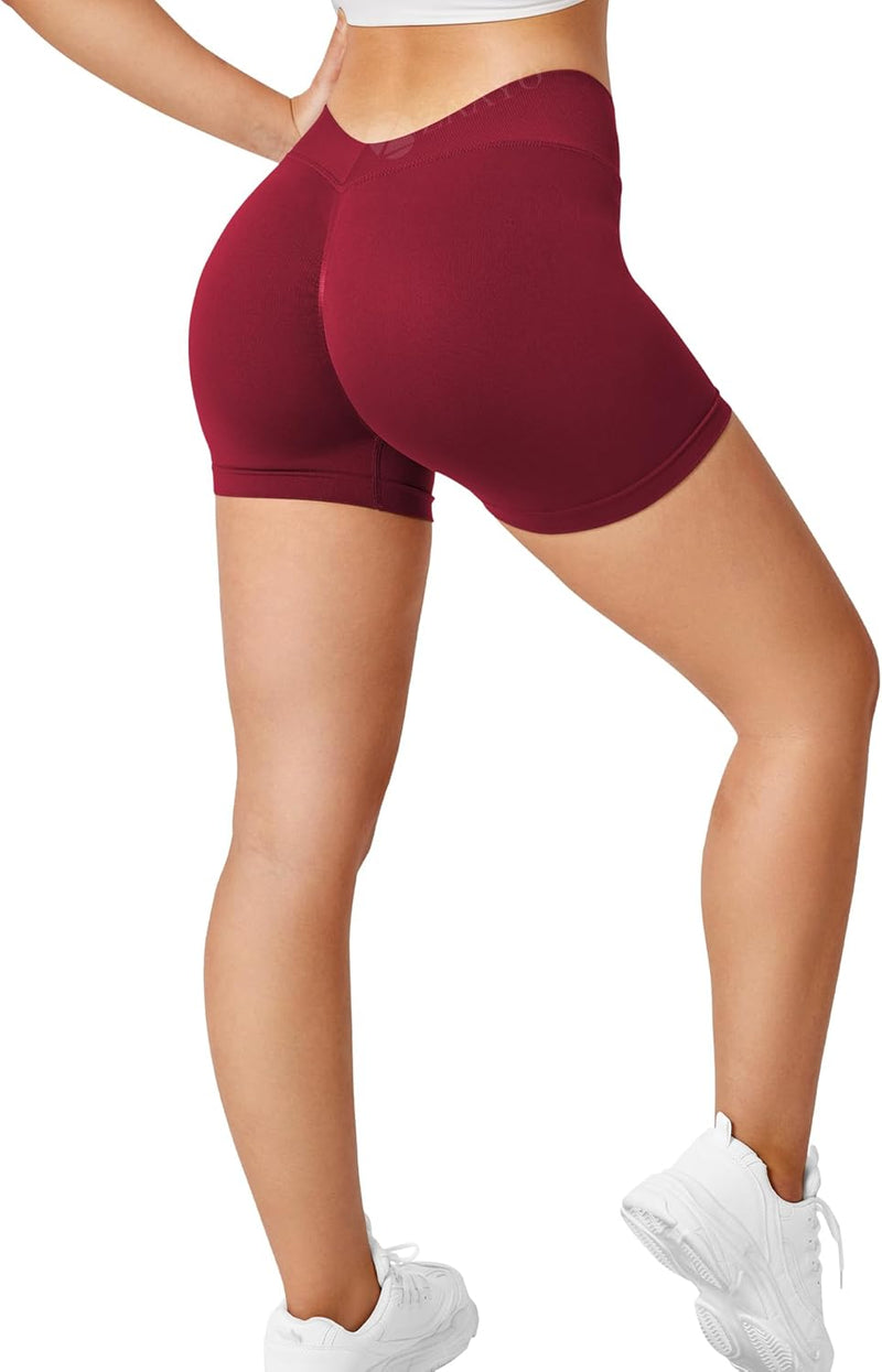 ZAAYO Scrunch Butt Sportshorts F¨¹r Damen Push Up Booty Nahtlos Biker Yoga Fitness Gym Shorts V Zurü