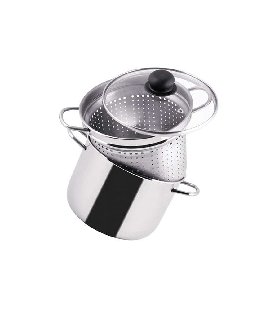 VISCIO Trading 173959 Topf pastissima C/Korb Edelstahl AISI 430, 20 cm