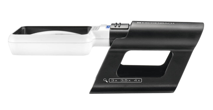 Eschenbach Optik Lupe Handlupe mit LED-Beleuchtung mobiluxLED 75x50mm, 15113, 3,5 x Vergrösserung, 7