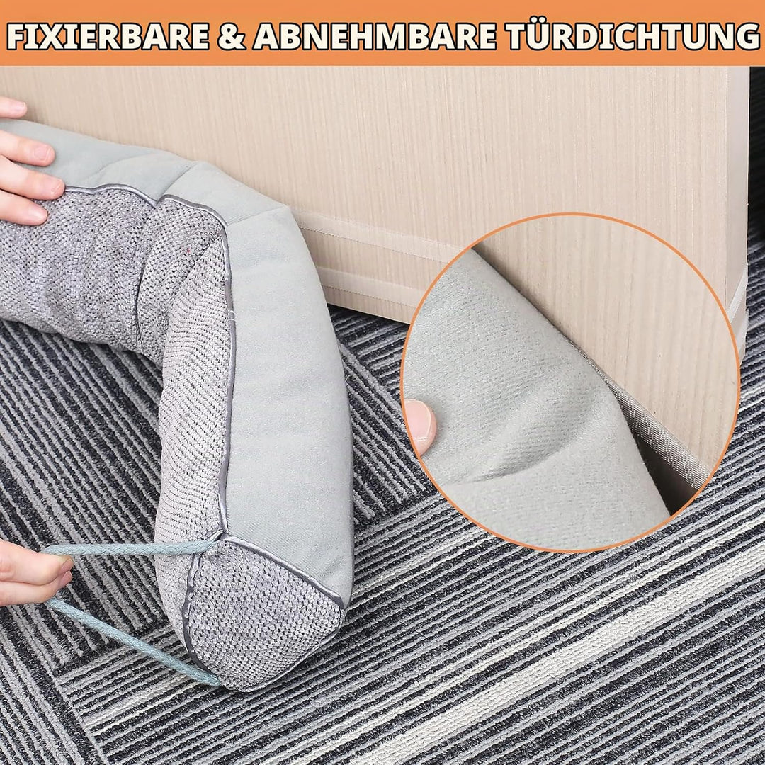 Schwerer Türzugstopper, 92 cm Zugluftstopper für Fenster Dreieck unter der Tür Zugluftstopper Geräus