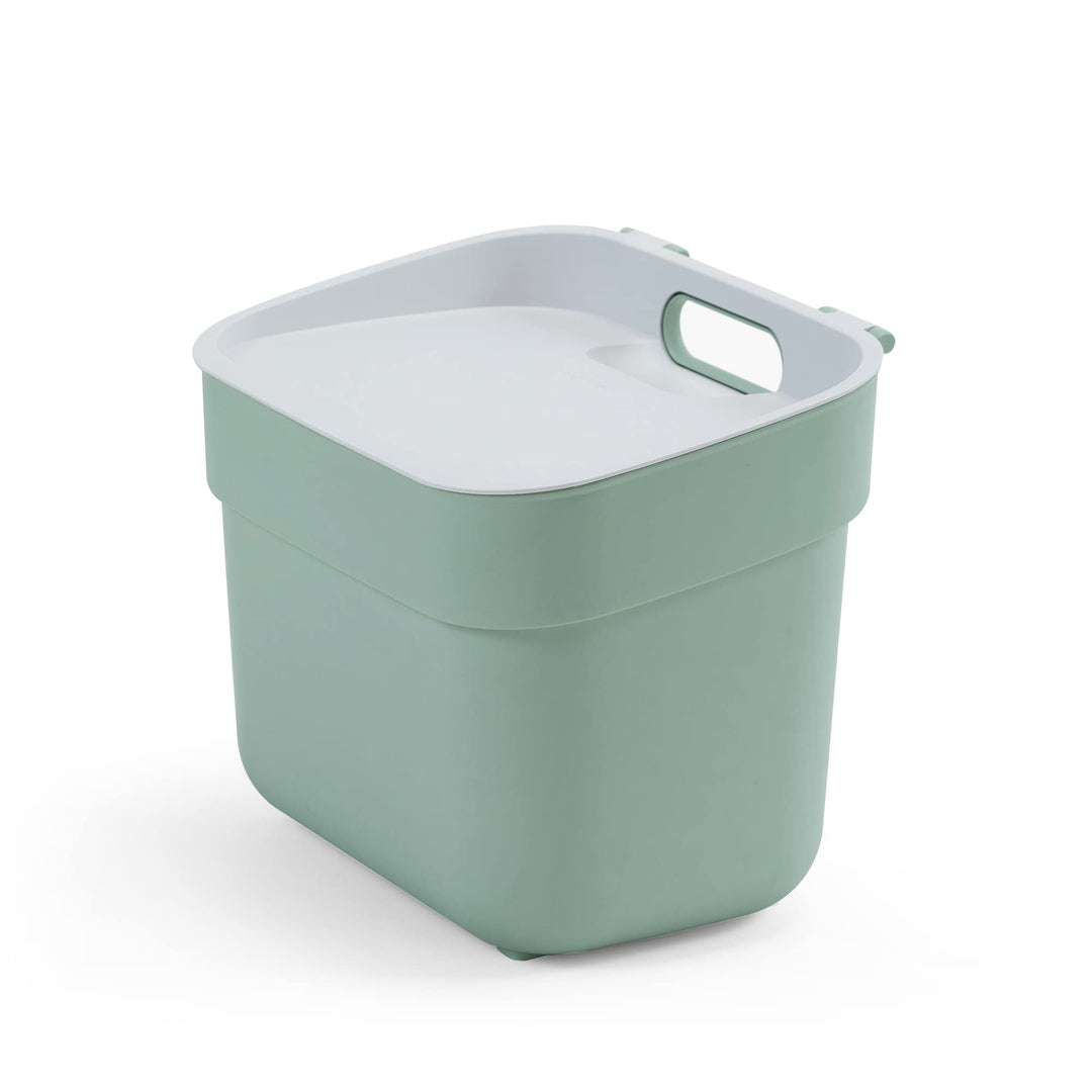Curver Ready to Collect Recycling-Mülleimer, 100% recycelt, mit hellgrauem Deckel, 5 l 5 l grün, 5 l