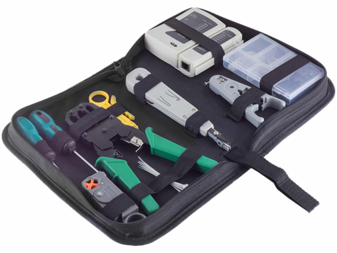 S-Conn Werkzeugset, Netzwerk, 10-teilig, mit Tasche | Werkzeugset, Netzwerk, 10-teilig, mit Tasche