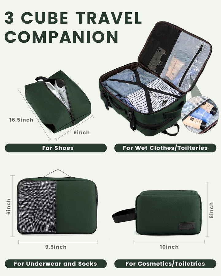 LOVEVOOK Reiserucksack Handgepäck Flugzeug, Rucksack Handgepäck Flugzeug, Business Rucksack Herren D