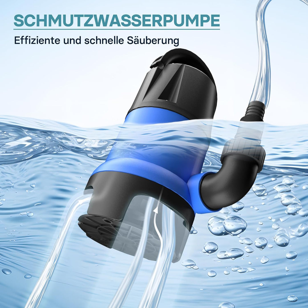 Schmutzwasserpumpe 400 W 7500 l/h Tauchpumpe Gartenpumpe Brunnenpumpe Entwässerungspumpe