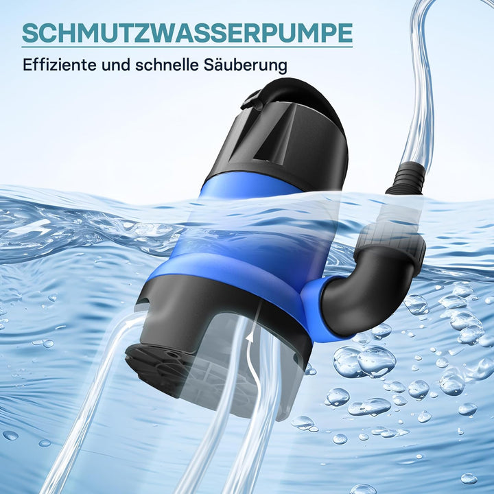 Schmutzwasserpumpe 400 W 7500 l/h Tauchpumpe Gartenpumpe Brunnenpumpe Entwässerungspumpe