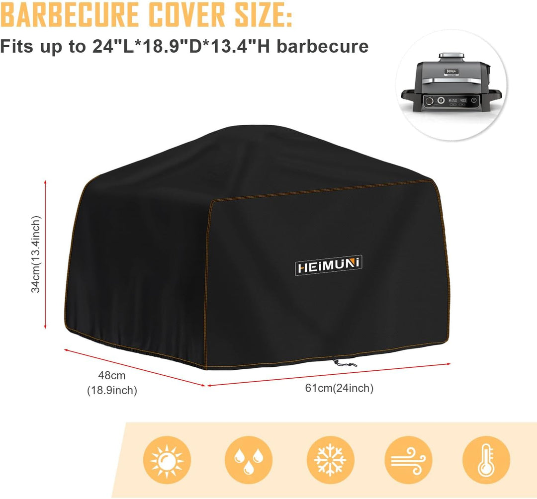 Grillabdeckung Wetterfest 61x48x34cm Grill Abdeckhaube Wasserdicht, Abdeckplane Grill Grillhaube UV-