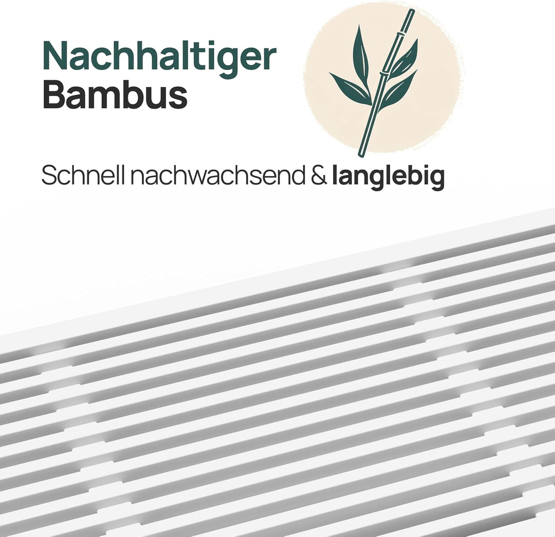 Bambus Schuhschrank - Schuhbank - Sitzbank mit Stauraum - Schuhregal Holz | BAM BOO BOX Schuhbank mi