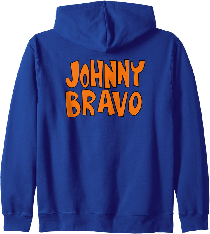 Johnny Bravo Logo Kapuzenjacke
