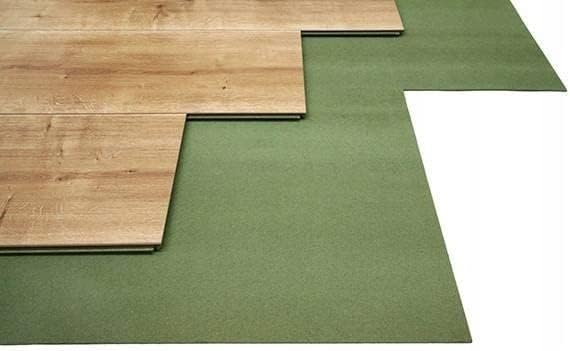 Ecopanel Akustikunterlage, rechteckig, für schwimmende oder massive Holzböden, 3 mm, 4 mm, 5,5 mm, 7