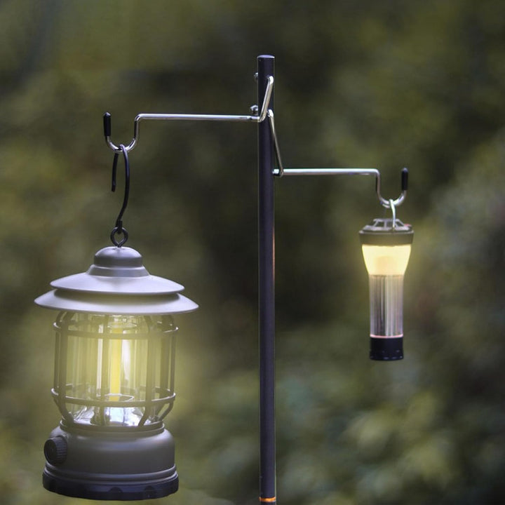 Laternenaufhänger | Camping-Aufhänger,Zusammenklappbarer Laternenständer aus Aluminium, Laternenpfah