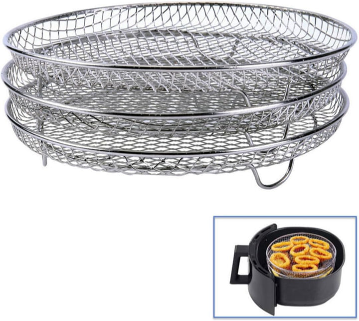 Dehydrator Rack Edelstahl Ständer Zubehör, Kompatibel mit Instant Pot, 5 stapelbare Schichten, Silbe