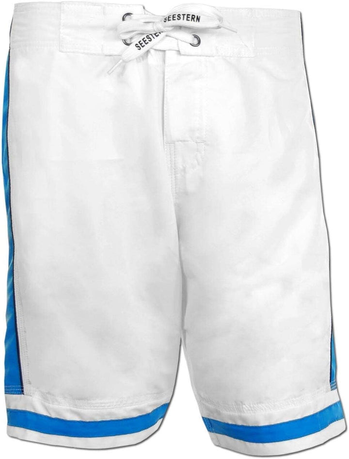 SEESTERN Herren Boardshorts Surfshorts Boardshort Badeshorts mit Gummizug hinten S-3XL mittellang 47