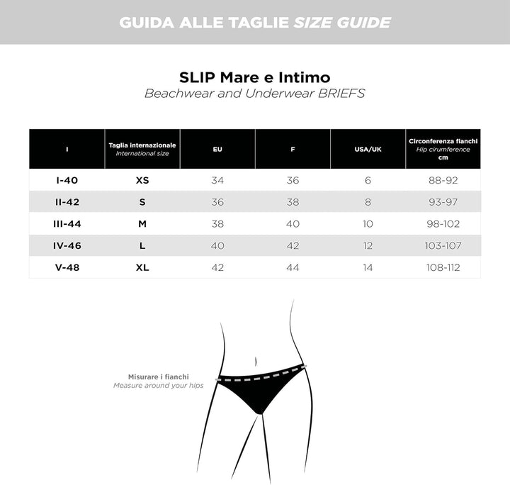 goldenpoint Bikini Damen Badeanzug Slip mit Riemen VIP Lounge S Schwarz, S Schwarz