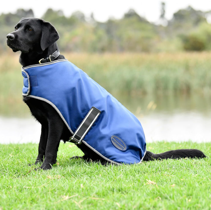 Weatherbeeta Comfitec Windjacke Frei Hundemantel - Dunkelblau/Weiss/Grau 30 cm Dunkelblau/Grau/Weiss