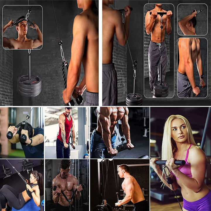 Taeku Kabelzug Fitness Professionelle Kabel Maschine System Home Gym Trizeps Latzug Arm Krafttrainin