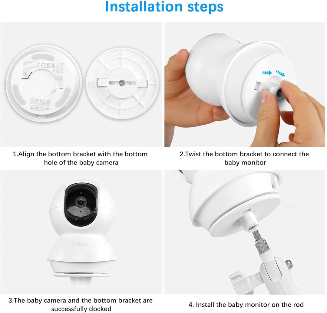 HOLACA Wandhalterung Kompatibel mit TP-Link Tapo C200 / C210 / C220 / C201 / C202 / C211 / C212 / C2