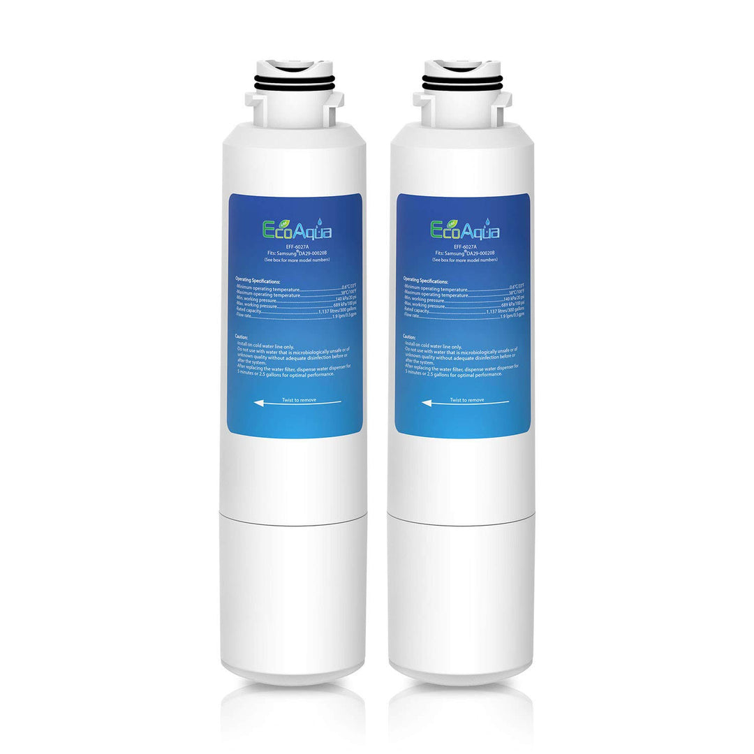 EcoAqua EFF-6027A Kühlschrank Wasserfilter Kompatibel mit Samsung DA29-00020B, DA29-00020A, 04609101
