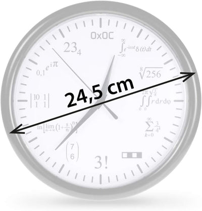 getDigital Matheuhr Wand Mathe-Uhr-Verschlüsselte Wanduhr mit vielfältigen Mathematik Aufgaben-Kreat
