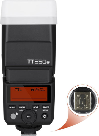 GODOX TT350N TTL Camera Flash Kamera Blitz Speedlite für Nikon Mirrorless Digitalkamera