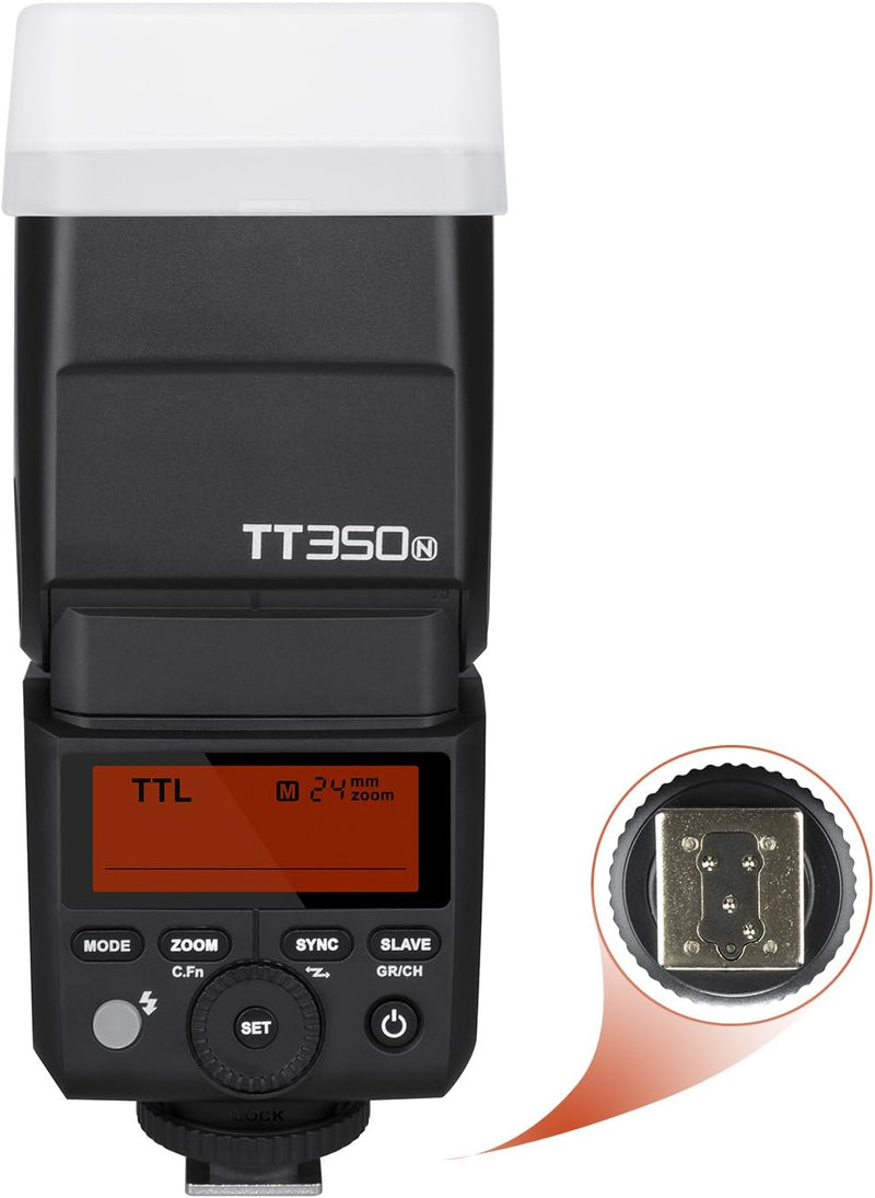 GODOX TT350N TTL Camera Flash Kamera Blitz Speedlite für Nikon Mirrorless Digitalkamera