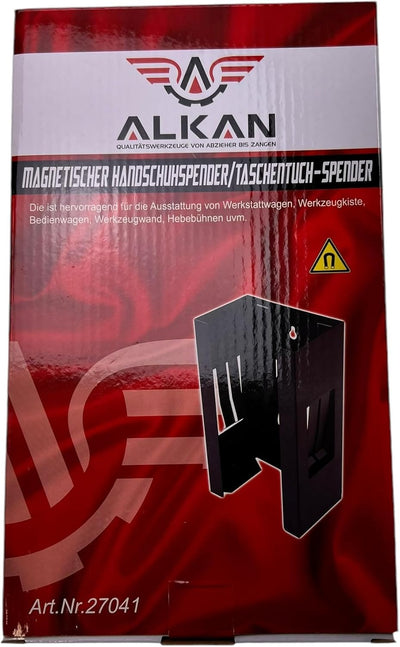 Alkan 27041 Magnetischer Halter für Einweghandschuhe und Taschentuch-Box/Handschuhhalter (Handschuhs