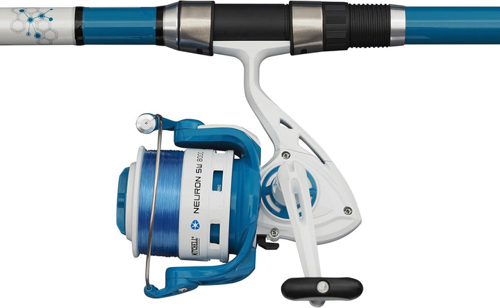 Mitchell Neuron SW II Surf-Ruten- und Rollen-Kombination | Salzwasser-Surf-Angel-Set | 1+1-Lager-Rol