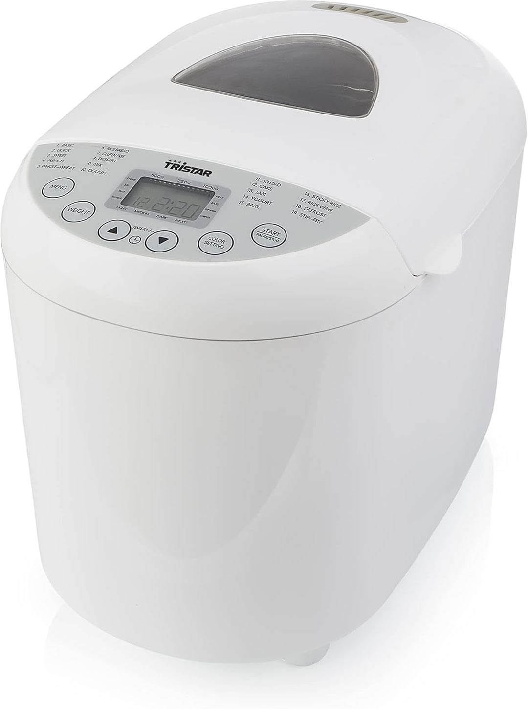 Tristar BM-4586 Brotback-Automat – Einstellbarer Bräunungsgrad für die Kruste – glutenfreies Program