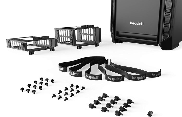 be quiet! Silent Base 601 Window Black PC-Gehäuse, 2X Pure Wings 2 140mm Lüfter, bis 360mm Radiator,