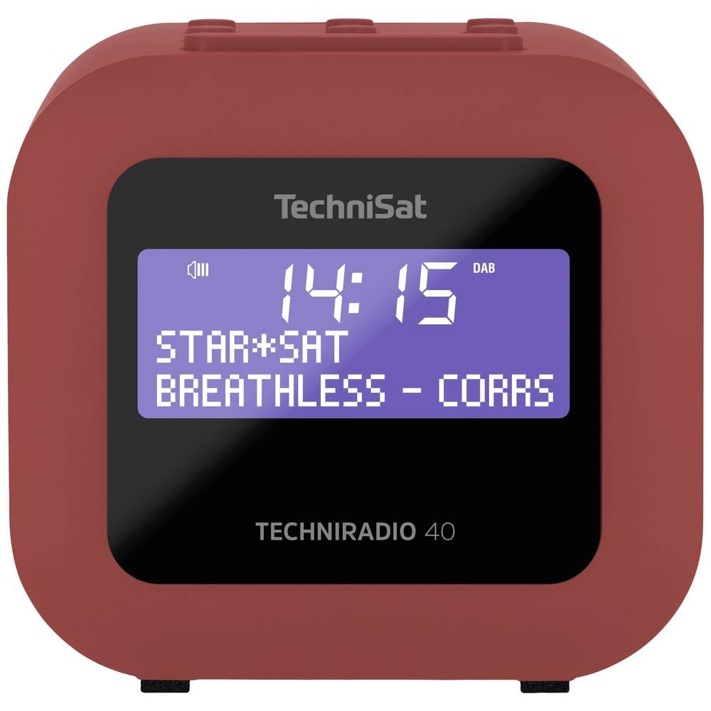 TechniSat TECHNIRADIO 40 - DAB+ Radiowecker (DAB, UKW, Wecker mit zwei einstellbaren Weckzeiten, Sle