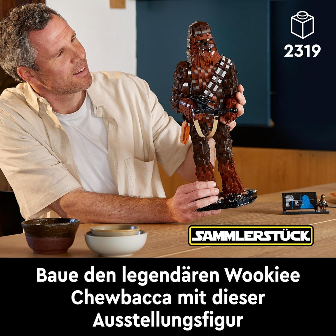 LEGO Star Wars Chewbacca, Wookie-Figur zum Sammeln, Bogenspanner, Minifigur und Infotafel, Die Rückk