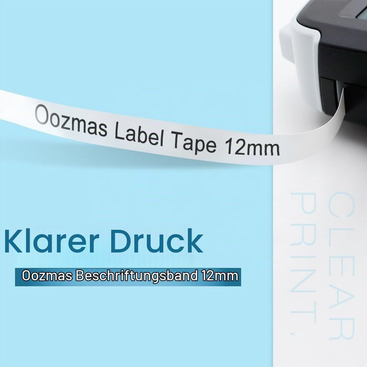Oozmas a45013 S0720530 kompatible mit Dymo Etikettenband labelmanager 160 als Ersatz für Dymo D1 12m