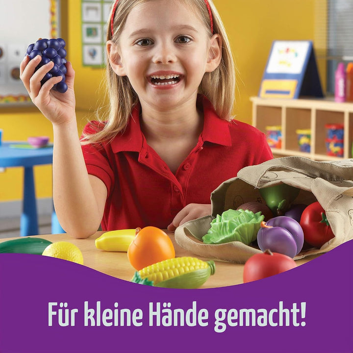 Learning Resources New Sprouts Früchte und Gemüse Set im Baumwollbeutel Obst &amp; Gemüse, Obst &amp; Gemüse