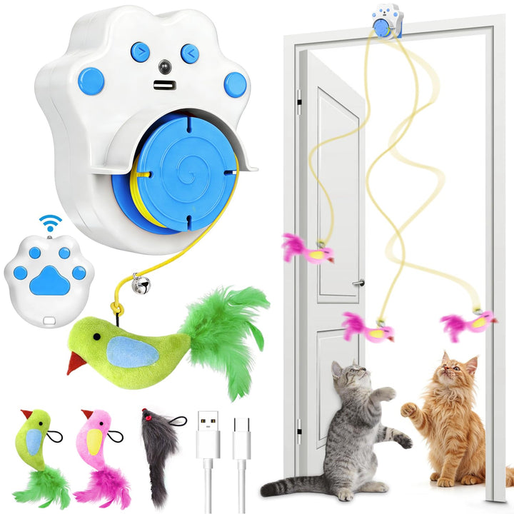 Elektrisches Katzenspielzeug, Interaktives Katzenspielzeug Mit Fernbedienung, 360° Automatische Bewe