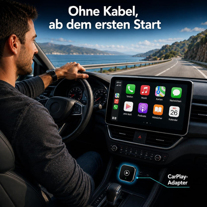 Carplay Wireless Adapter 2-in-1 Mini 2026, Android Auto Wireless Adapter, Plug &amp; Play, schnelle Wied