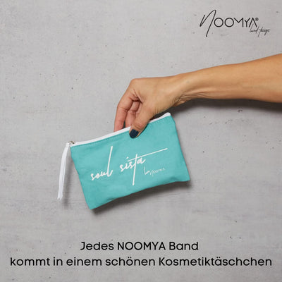 NOOMYA® Premium Fashion Handykette | Set Handyhülle iPhone 14 Pro MAX & Handyband Sea Salt | Handygu