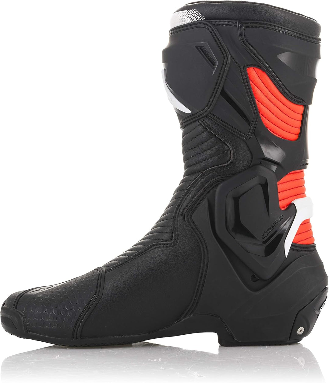 Alpinestars Herren Smx Plus V2 Boots Black/White/Fluo RedMotorcycle Clothing 44 EU Black White Fluo