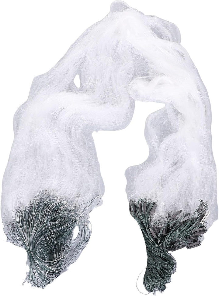 50 m Länge 1,5 m Höhe 3 Schichten schweres Fischernetz mit Schwimmfischzubehör(4 Finger) Blau, Blau