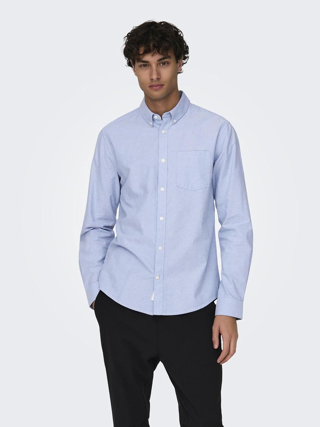 ONLY & SONS Male Hemd ONSNIKO Hemd XS Cashmere Blue, XS Cashmere Blue