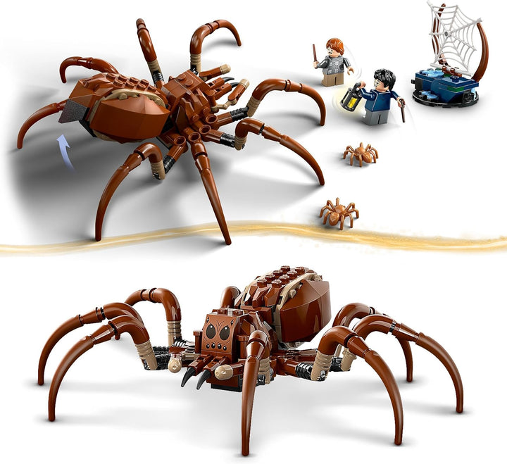 LEGO Harry Potter Aragog im Verbotenen Wald, Fantasy-Spielset mit Spinnen-Figur, Fabelwesen, 2 Minif