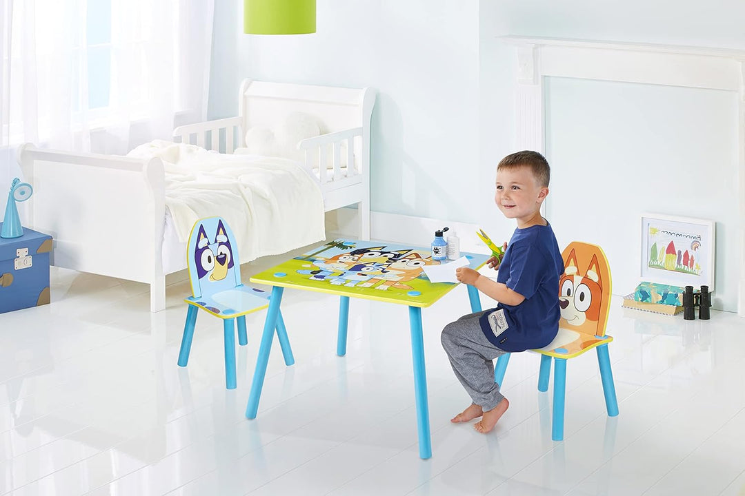 Bluey Set mit 2 Stühlen, Tisch 43,5 cm (H) x 63 cm (B) x 63 cm (T)