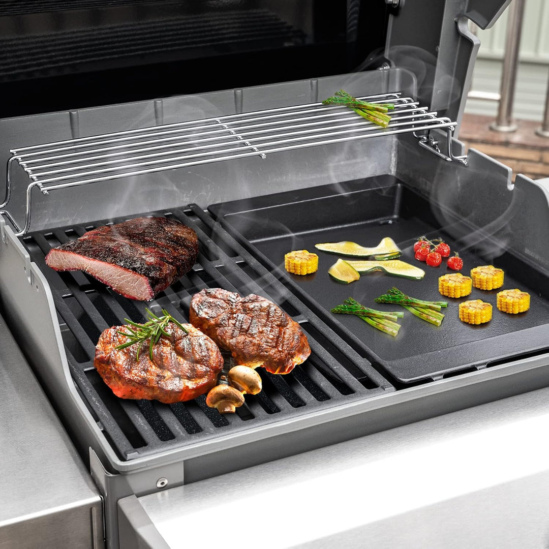 Onlyfire BBQ Gusseisen Plancha Grillplatte Grill Griddle für Weber Spirit 200/300 serie & Weber Spir
