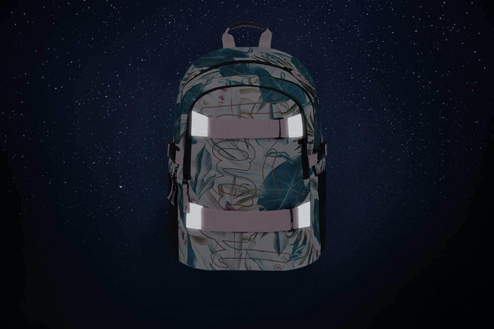 Baagl Schulrucksack Set Mädchen 3 Teilig, Schultasche ab 3. Klasse, Grundschule Ranzen mit Brustgurt