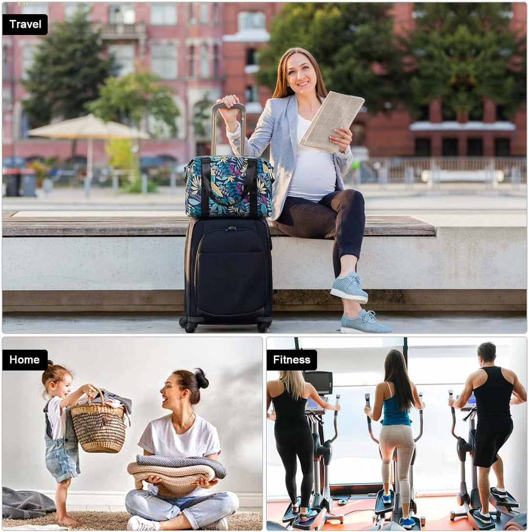 HAWEE Sporttasche Damen Gross Leichte Reisetasche Herren Faltbare Gym Duffel Bag Weekender Travel Ba