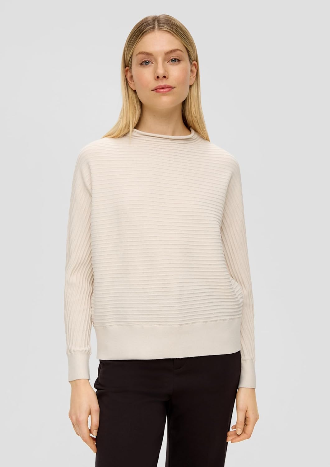 s.Oliver Strickpullover mit Fledermausärmeln 36 Beige, 36 Beige