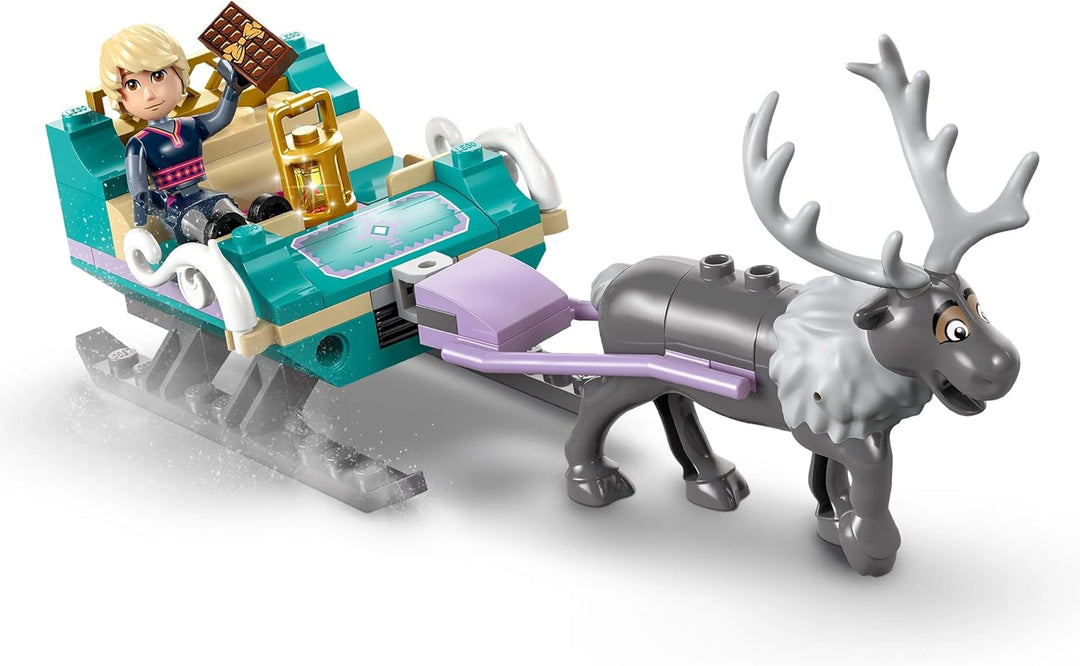 LEGO ǀ Disney Frozen Annas Schlittenabenteuer, Bauspielzeug und Fantasy Spielset, Schokoladenstand m
