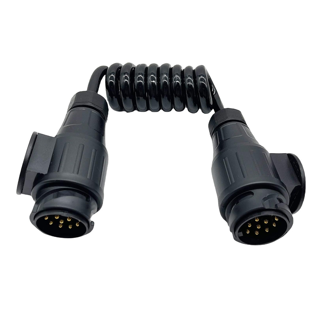 Spiralkabel Verlängerungskabel, 13-Polig auf 13 Polig Adapter Stecker Männlich Stecker Verbindung 1.