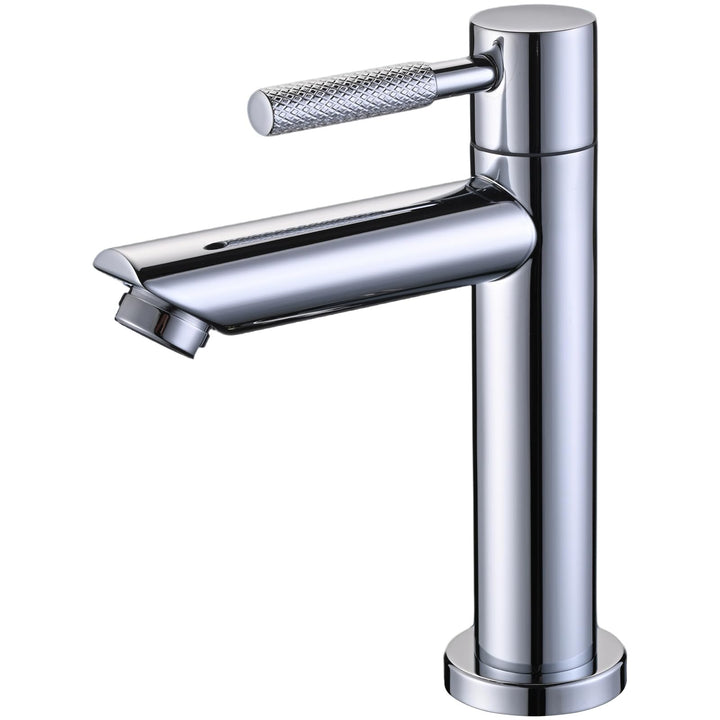 JZX Wasserhahn Bad Kaltwasserhahn aus 304 Edelstahl Chrom für Gäste WC | Verchromt, Einhebelarmatur,