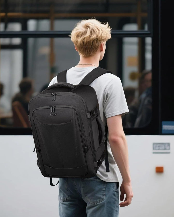 LOVEVOOK Handgepäck Rucksack Flugzeug, 15,6 Zoll Reiserucksack Herren Damen Kofferrucksack mit Lapto
